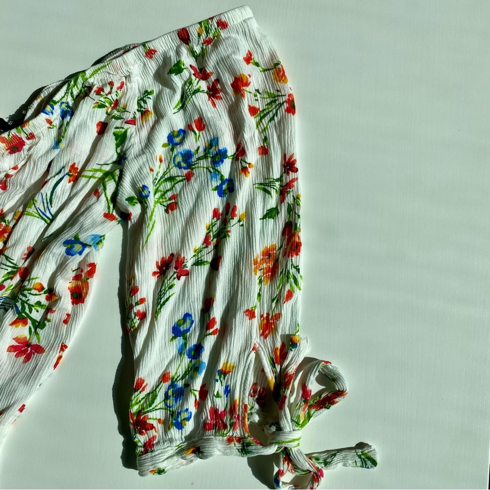 Ambiance Floral Off-Shoulder Blouse - Multicolor - Picture 5 of 6